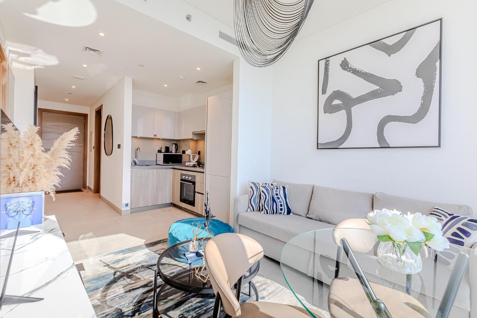 Sobha Waves I Cozy 1bdr I Burj Khalifa View Appartement Dubai